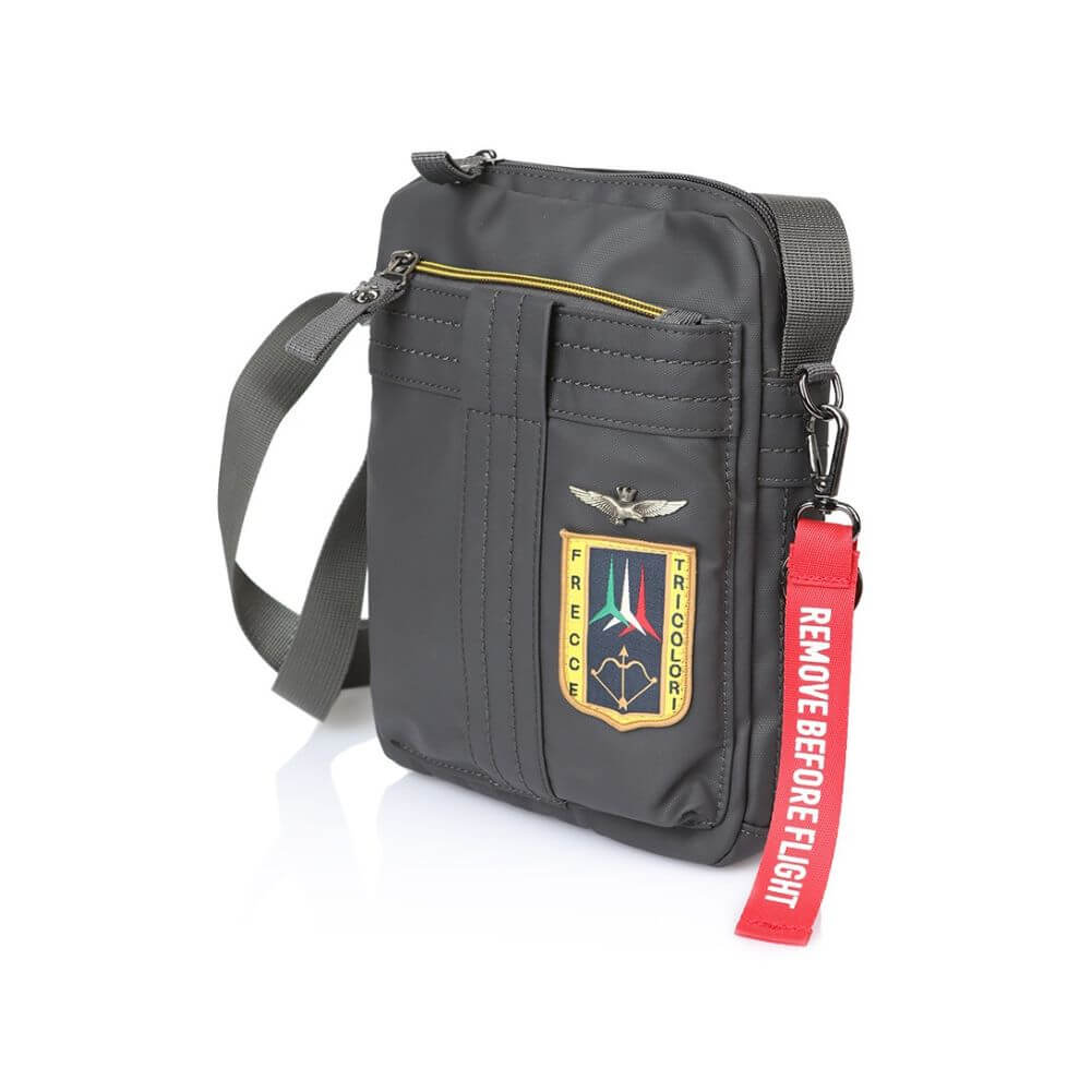 Aeronautica Militare Ανδρικό Τσαντάκι Χιαστί Γκρί AM-341 ANTRACITE