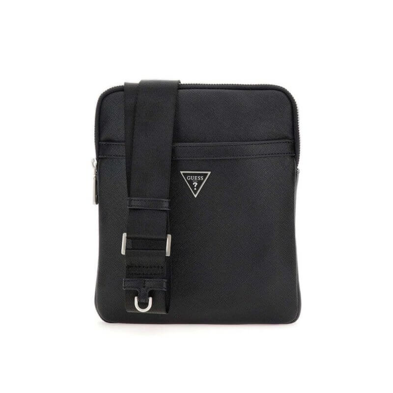 GUESS Certosa Ανδρική Τσάντα Χιαστί Μαύρη HMECSAP312300 - BLACK