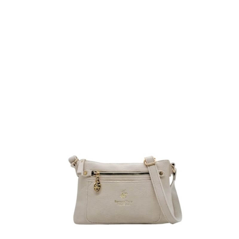 Beverly Hills Polo Club Γυναικεία Τσάντα Ώμου Μπέζ BH-4139