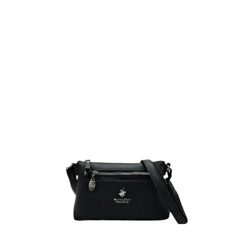 Beverly Hills Polo Club Γυναικεία Τσάντα Ώμου Μαύρη BH-4139