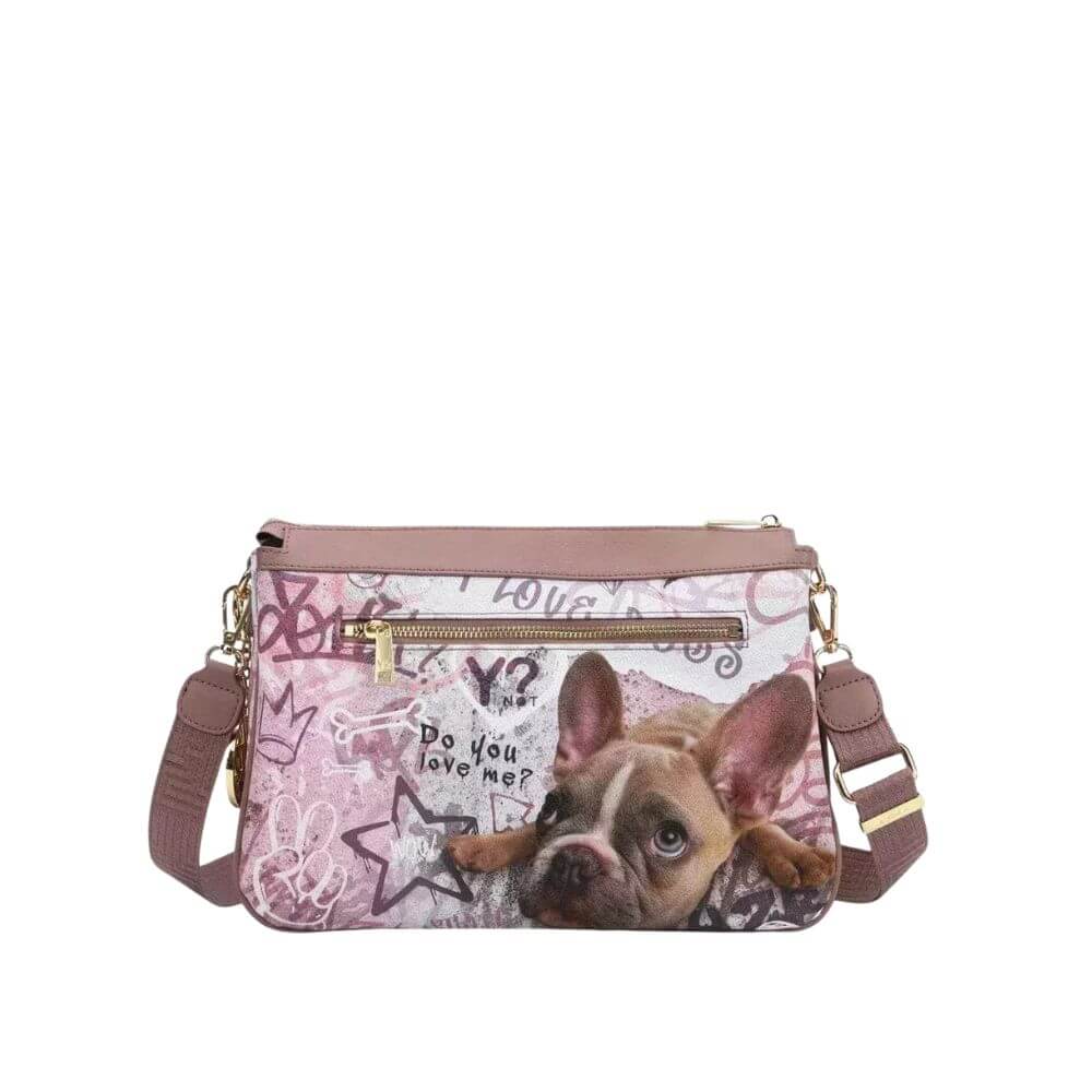 YNOT Γυναικεία Τσάντα Χιαστί Πολύχρωμη ART.MTC-016S5 DOG