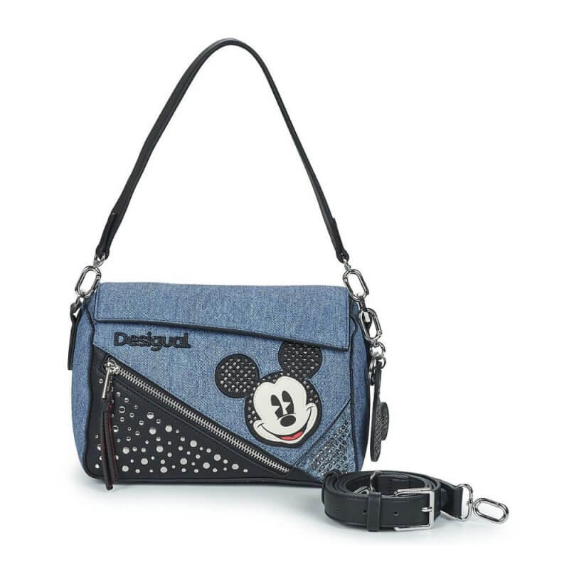 DESIGUAL Γυναικεία Τσάντα Χιαστί Mickey Mouse Μπλέ 24WAXP85/5008