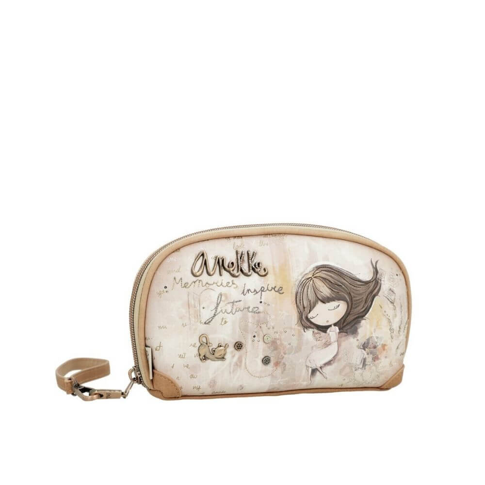 ANEKKE Memories Γυναικείο Νεσεσέρ RFID Μπέζ 40809-709