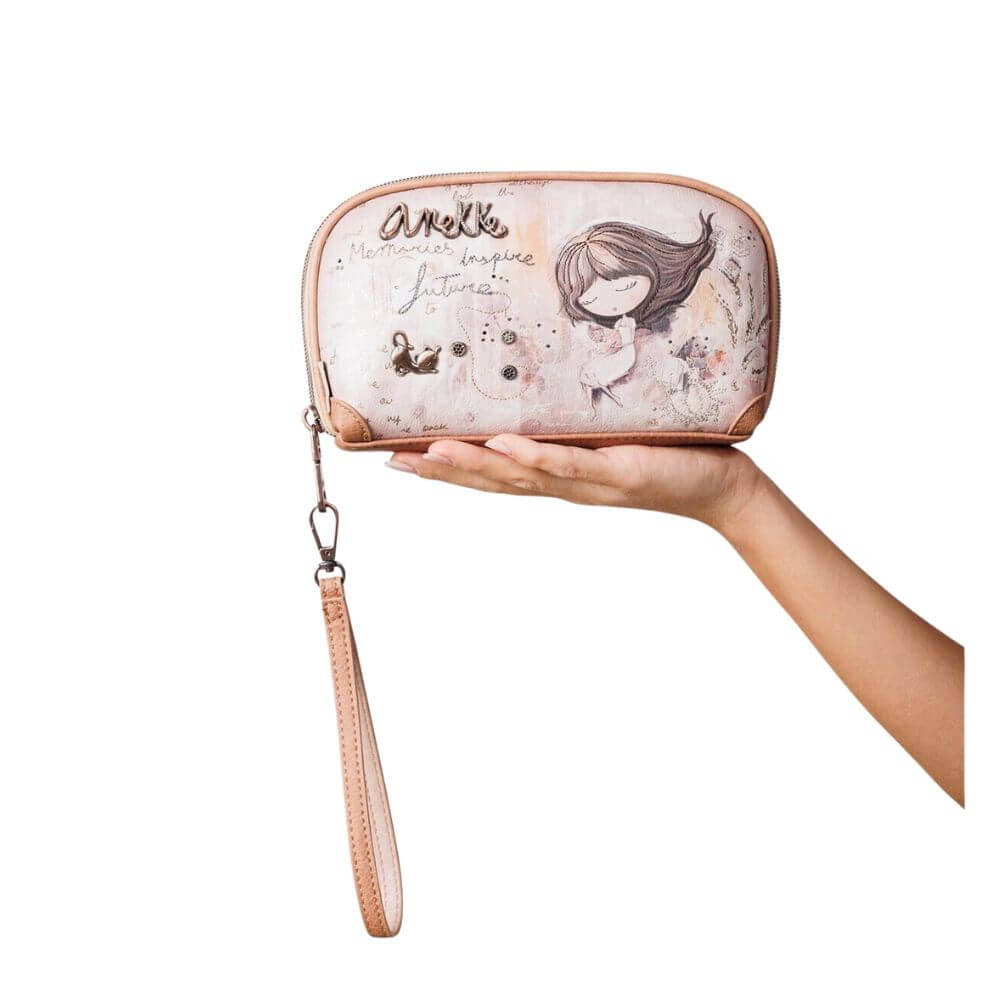 ANEKKE Memories Γυναικείο Νεσεσέρ RFID Μπέζ 40809-709