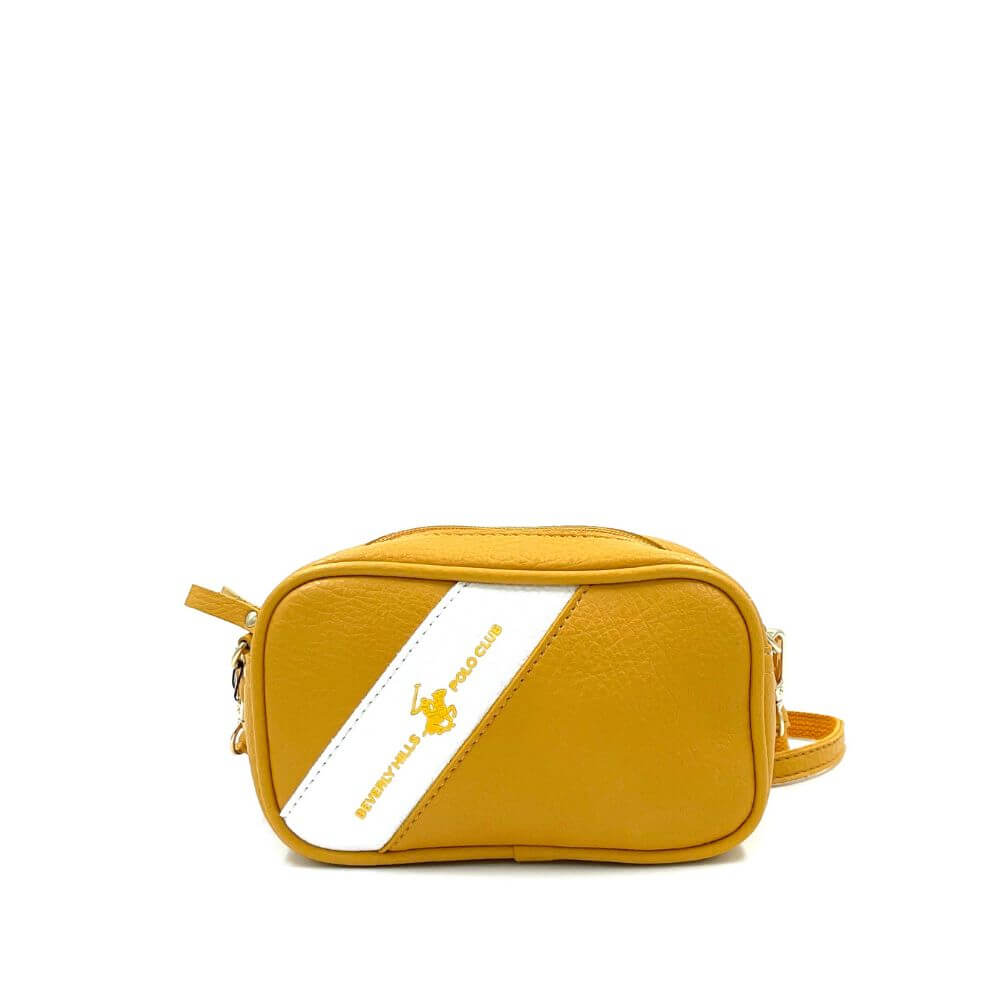 Beverly Hills Polo Club Γυναικεία Τσάντα Χιαστί Κίτρινη BH-2929 GIALLO