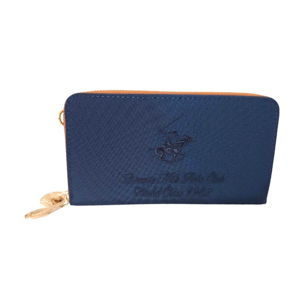 Beverly Hills Polo Club Γυναικείο Δίχωρο Πορτοφόλι Με Λουράκι Χιαστί BH-4065 BLUE
