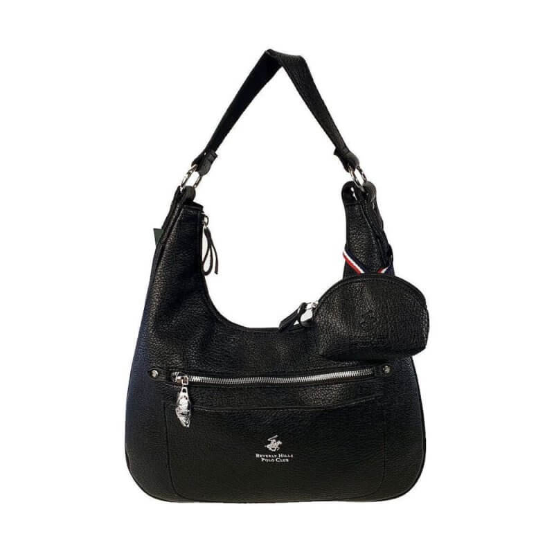 Beverly Hills Polo Club Γυναικεία Τσάντα Ώμου Μαύρη BH-4134 NERO