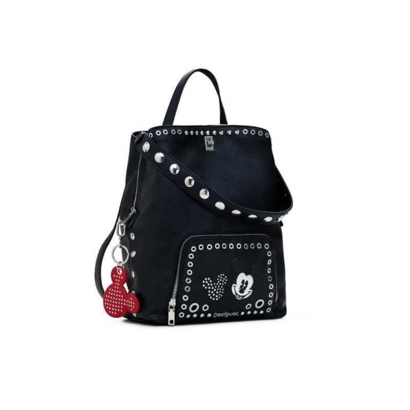 DESIGUAL Mickey Γυναικεία Τσάντα Πλάτης Μαύρη 25SAKP06/2000
