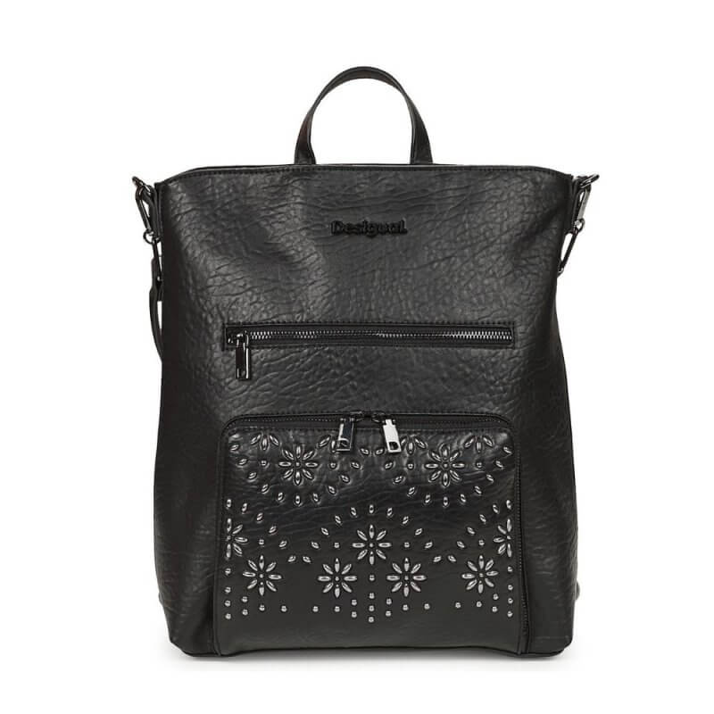 DESIGUAL Dandelion Γυναικεία Τσάντα Πλάτης Μαύρη 25SAKP22/2000