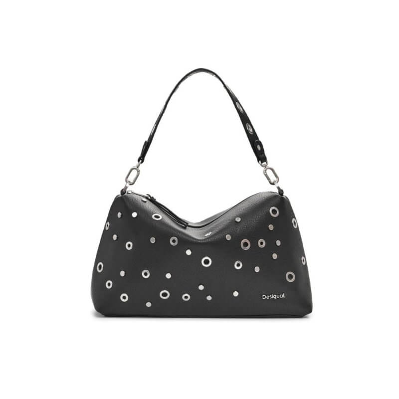 DESIGUAL Rebel Bergamo Γυναικεία Τσάντα Ώμου Μαύρη 25SAKP96/2000