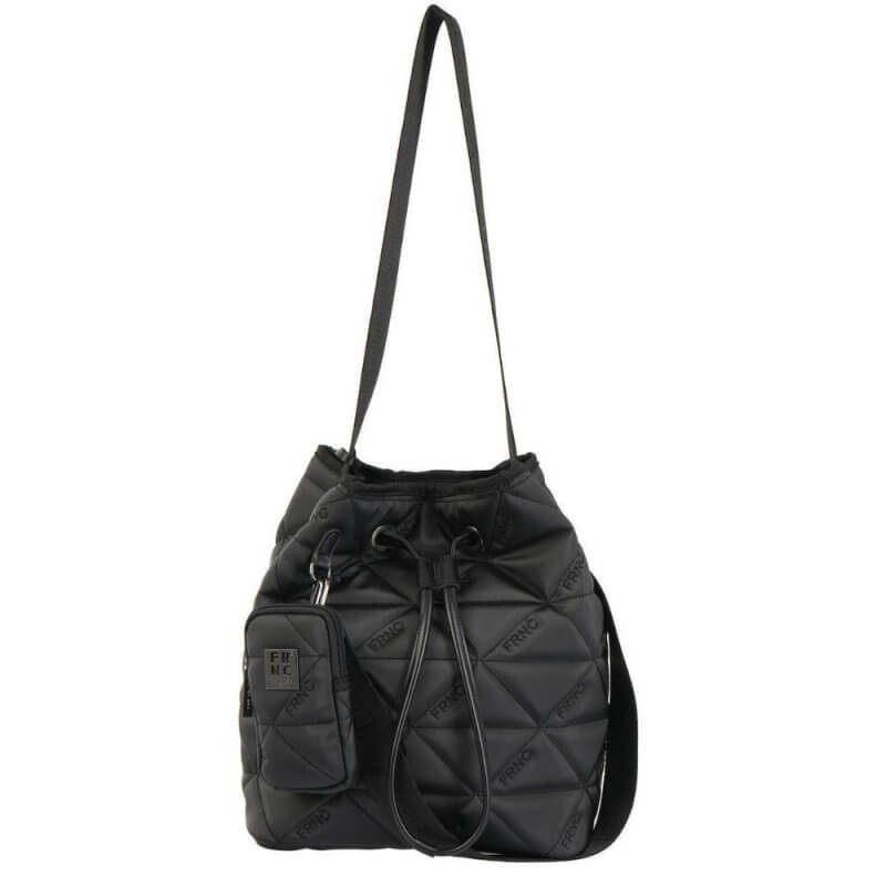 FRNC Γυναικεία Τσάντα Ώμου Μαύρη 4139W BLK