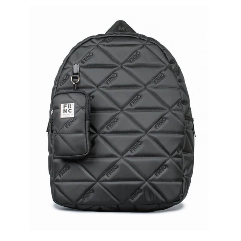 FRNC Γυναικεία Τσάντα Πλάτης Μαύρη 4143W BLK