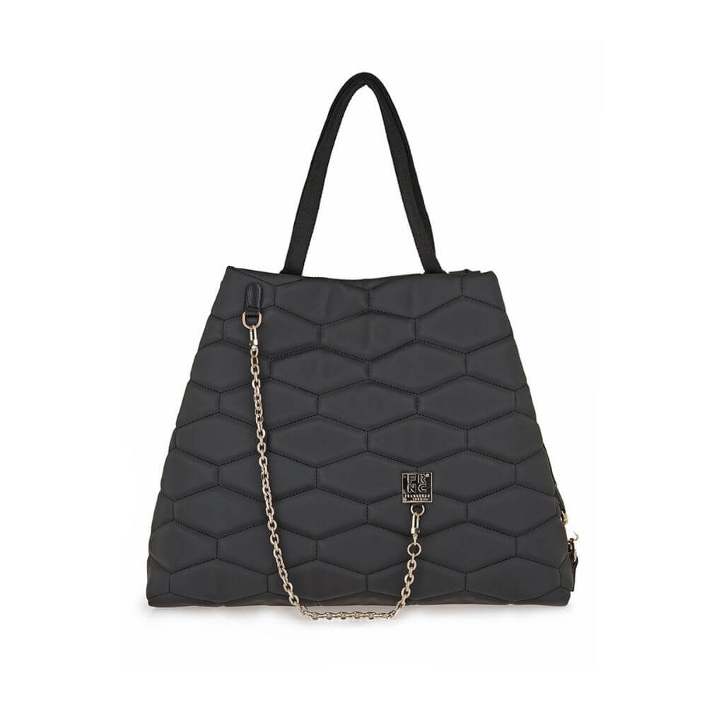 FRNC Γυναικεία Τσάντα Ώμου Μαύρη 4935 BLK