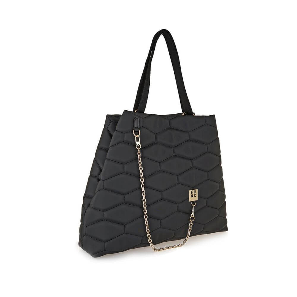 FRNC Γυναικεία Τσάντα Ώμου Μαύρη 4935 BLK