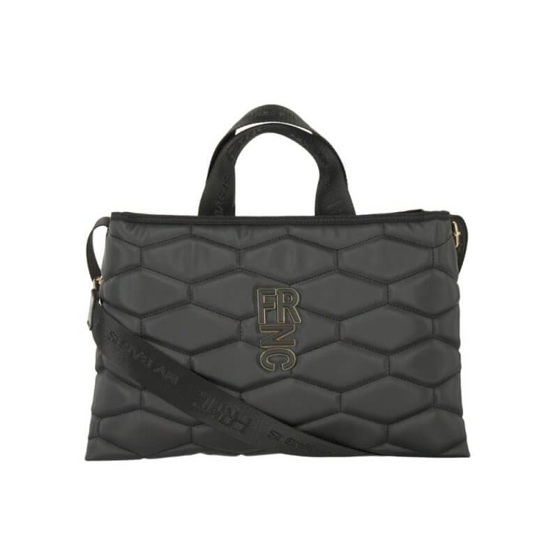 FRNC Γυναικεία Τσάντα Ώμου Μαύρη 4939W BLK