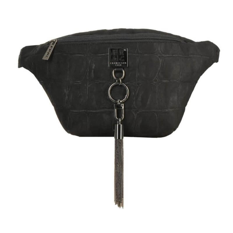 FRNC Γυναικεία Τσάντα Belt Bag Μαύρη 6130 BLK
