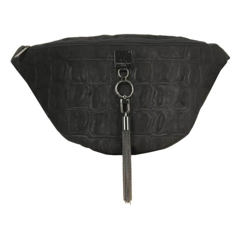 FRNC Γυναικεία Τσάντα Belt Bag Μαύρη 6131 BLK