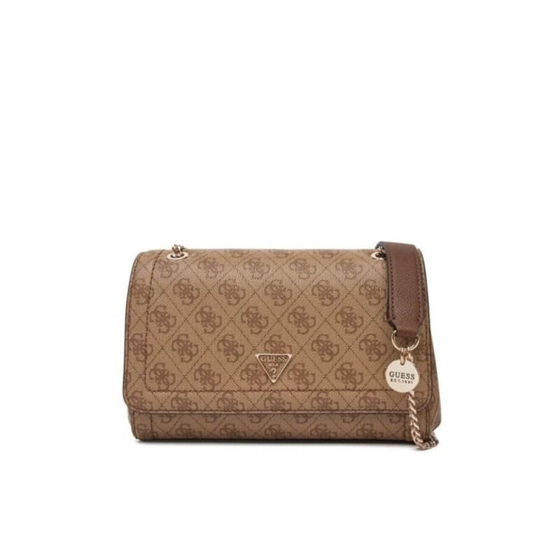GUESS Noelle Γυναικεία Τσάντα Ώμου Μπέζ HWBG9672210-LTL
