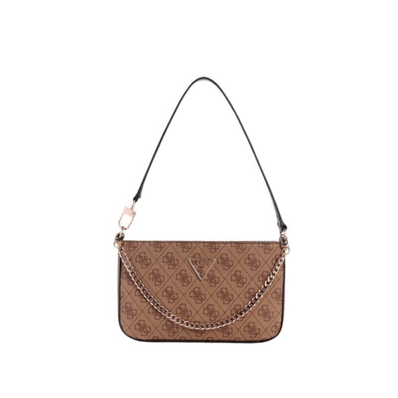 GUESS Noelle Mini Γυναικεία Τσάντα Ώμου Μπέζ HWBG9672720-LTL