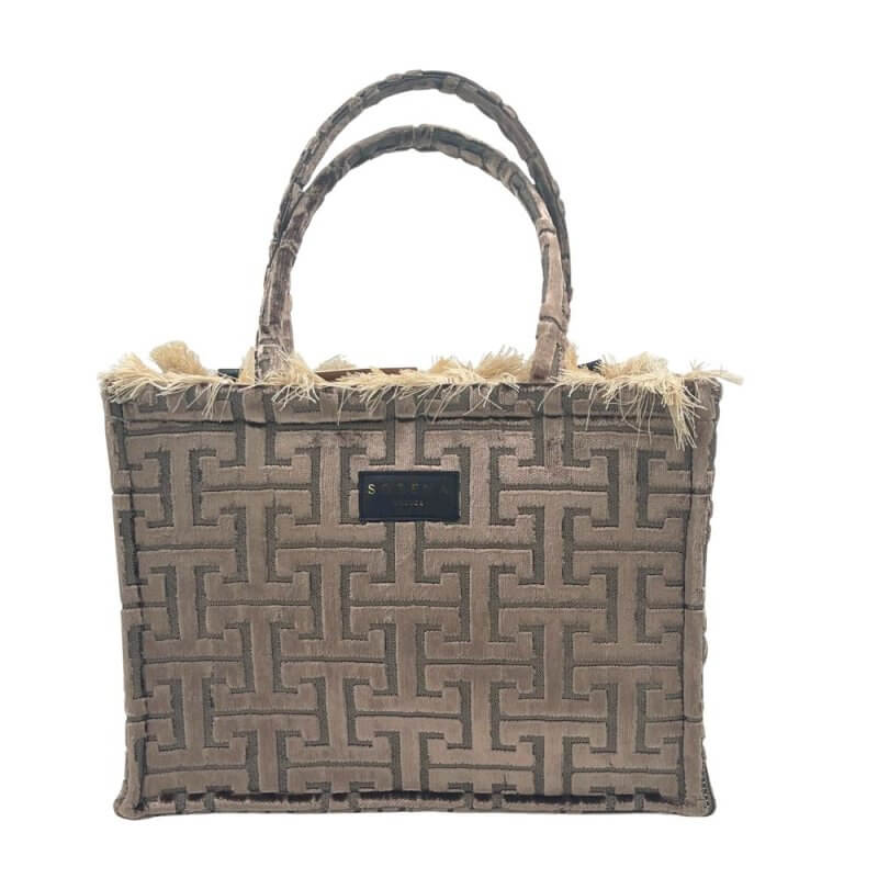 SORENA Calisti Medium Tote Bag Γυναικεία Τσάντα Χειρός Μπέζ