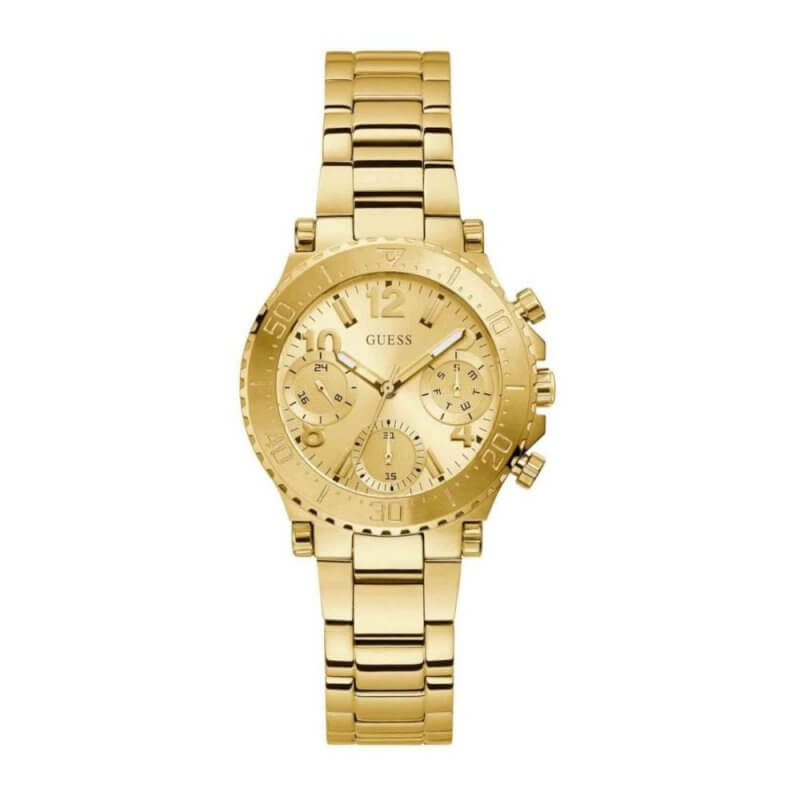 GUESS Cosmic Γυναικείο Ρολόι Quartz Ακριβείας Χρυσό GW0465L1
