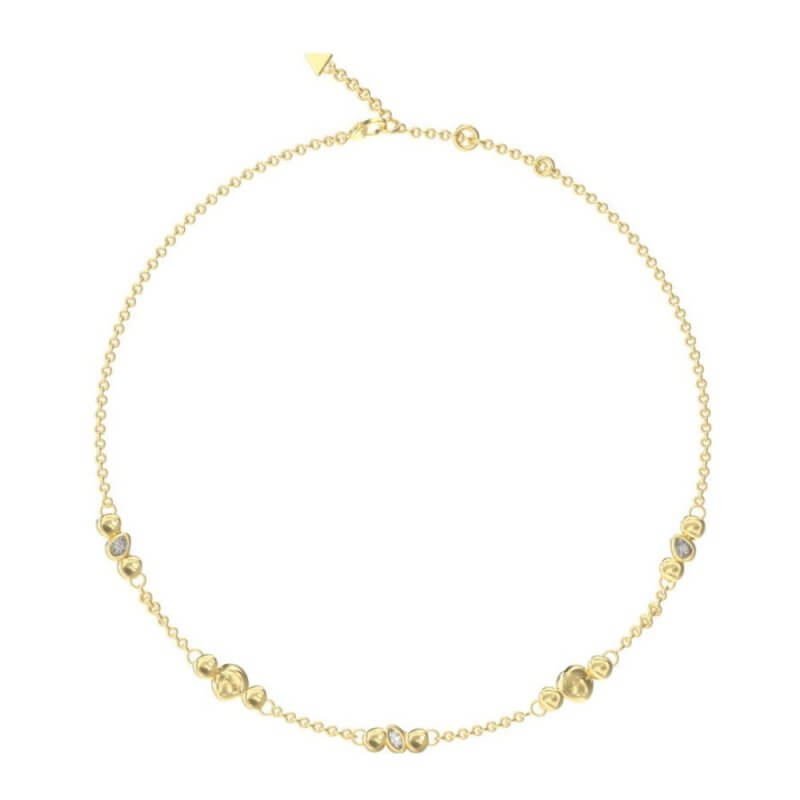 GUESS Γυναικείο Κολιέ Από Επιχρυσωμένο Ατσάλι JUBN05182JWYGT/U