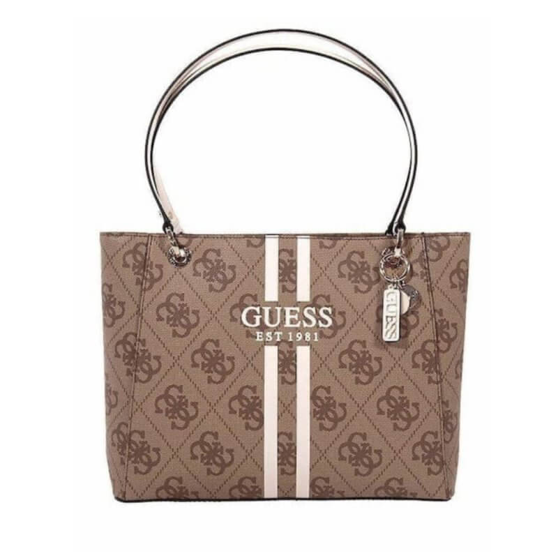 GUESS Noelle Γυναικεία Τσάντα Ώμου Μπέζ HWOS9672250-LTL