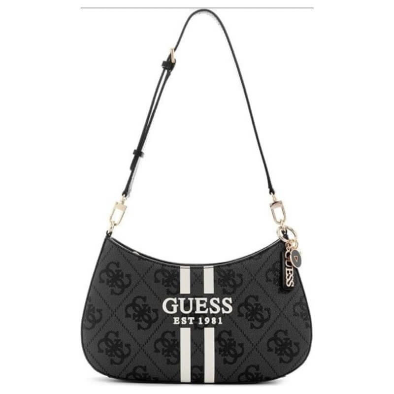 GUESS Noelle Γυναικεία Τσάντα Ώμου Γκρί HWOS9672180-CLO