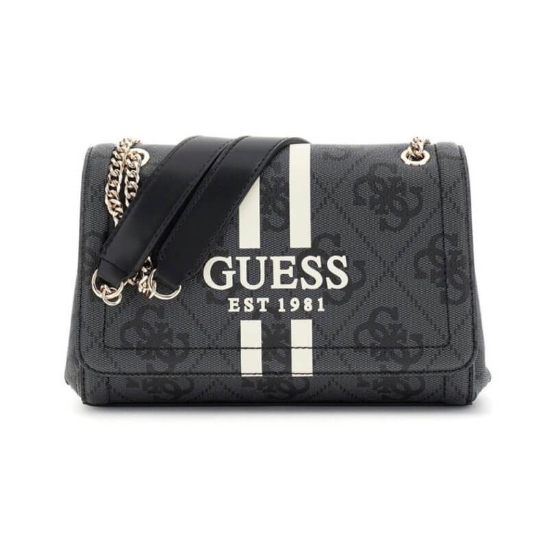 GUESS Noelle Γυναικεία Τσάντα Ώμου Γκρί HWOS9672210-CLO