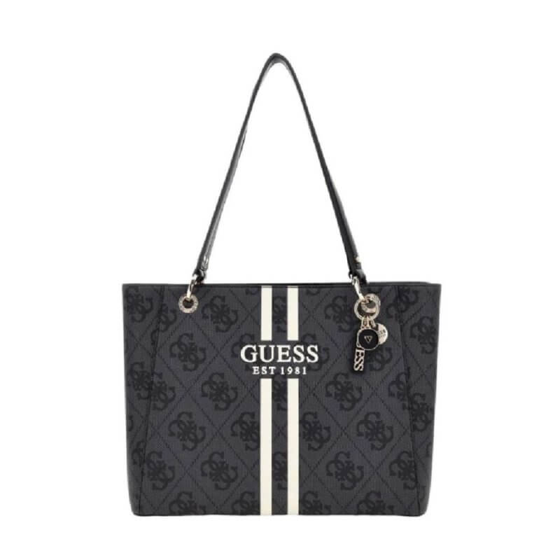 GUESS Noelle Γυναικεία Τσάντα Ώμου Γκρί HWOS9672250-CLO