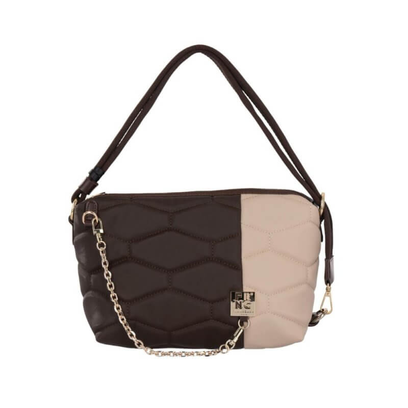 FRNC Γυναικεία Τσάντα Ώμου Καφέ 4930 MLT