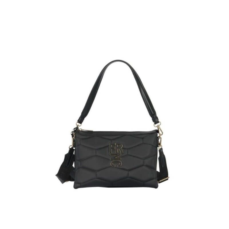FRNC Γυναικεία Τσάντα Χιαστί Μαύρη 4941W-BLK