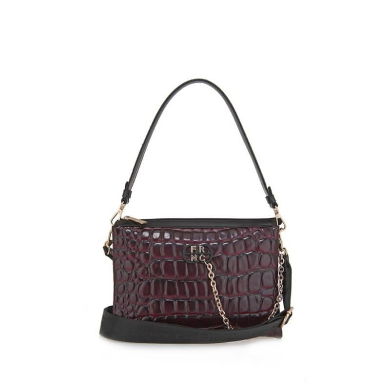 FRNC Γυναικεία Τσάντα Ώμου Μπορντώ 5900 BRD