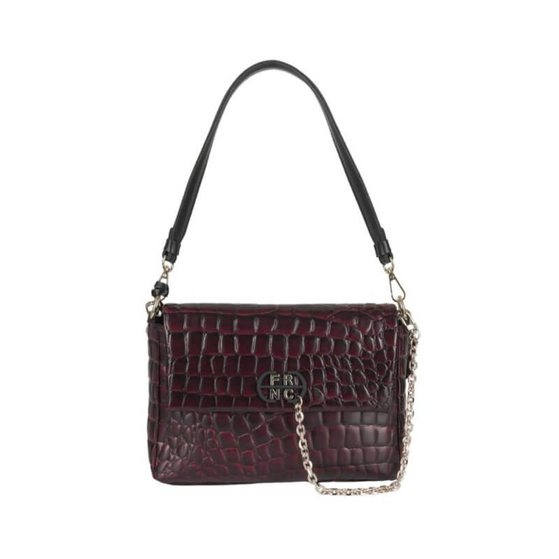 FRNC Γυναικεία Τσάντα Ώμου Mπορντώ 5901 BRD