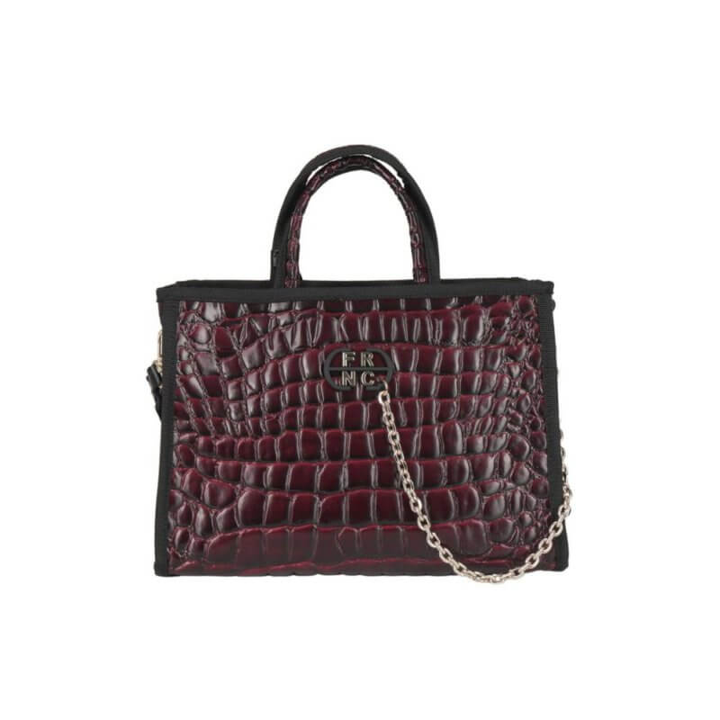 FRNC Γυναικεία Τσάντα Χειρός Μπορντώ 5902 BRD