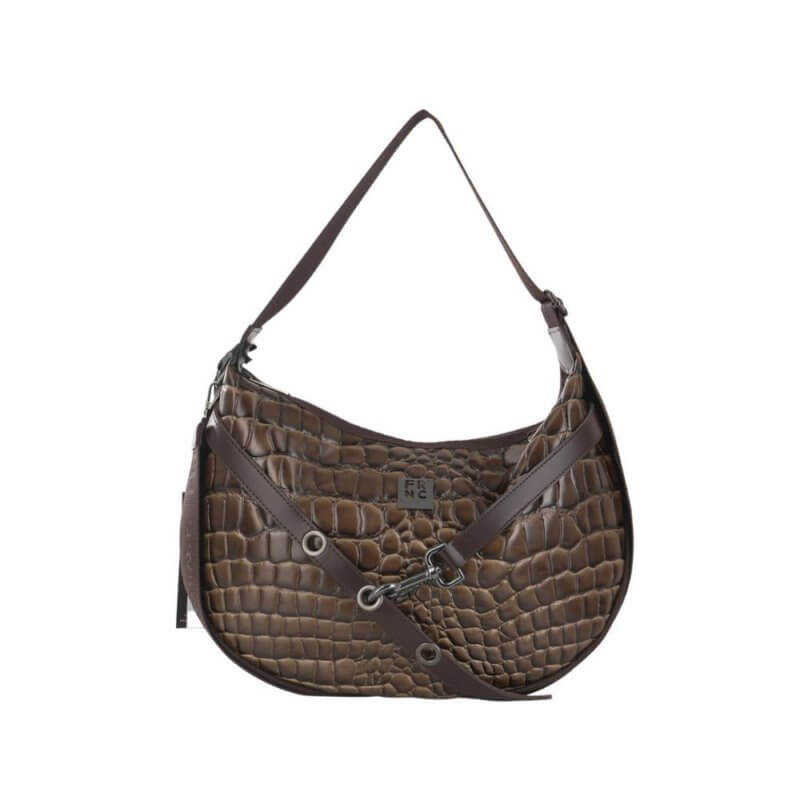 FRNC Γυναικεία Τσάντα Ώμου Καφέ 5920 COF