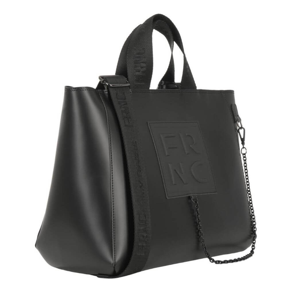 FRNC Γυναικεία Τσάντα Χειρός Μαύρη 6013E BLK