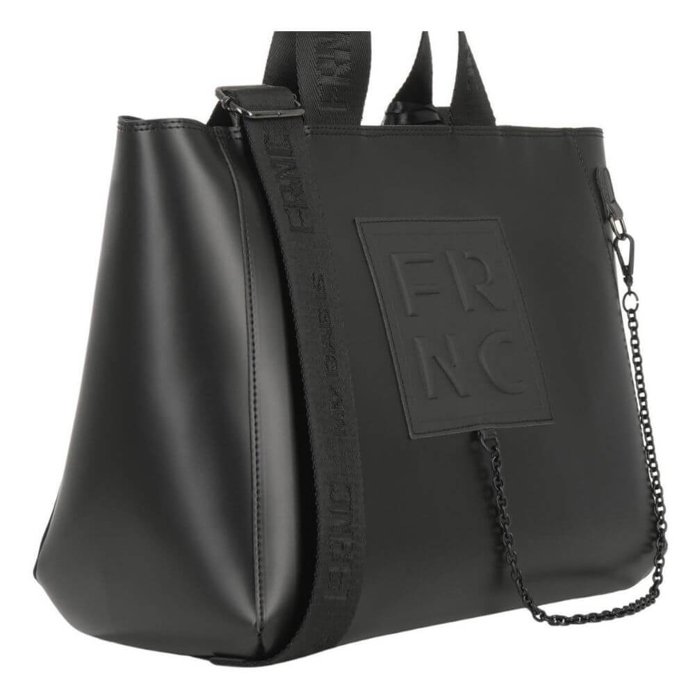 FRNC Γυναικεία Τσάντα Χειρός Μαύρη 6013E BLK