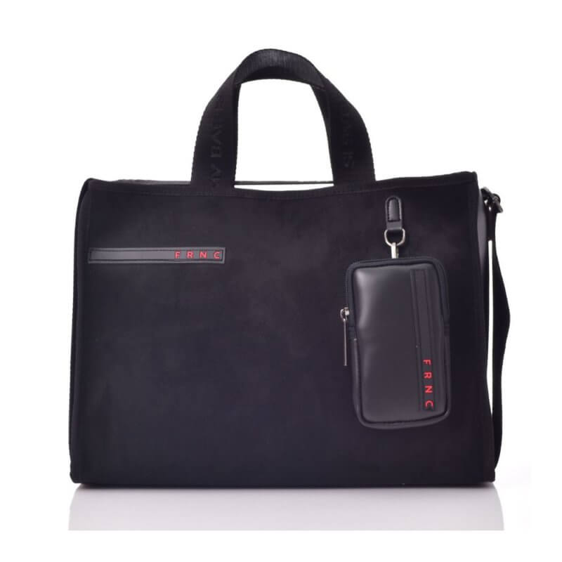 FRNC Γυναικεία Τσάντα Χειρός Μαύρη 6114 BLK