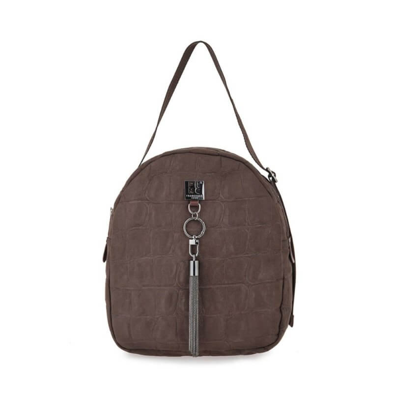FRNC Γυναικεία Τσάντα Πλάτης Καφέ 6133 COF
