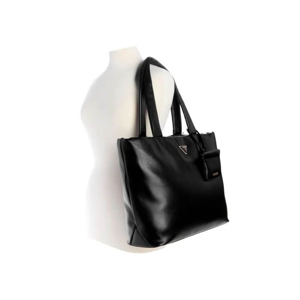 GUESS Sunetra Γυναικεία Τσάντα Hobo Shoulder Ώμου Μαύρη HWNG7534230-BLACK