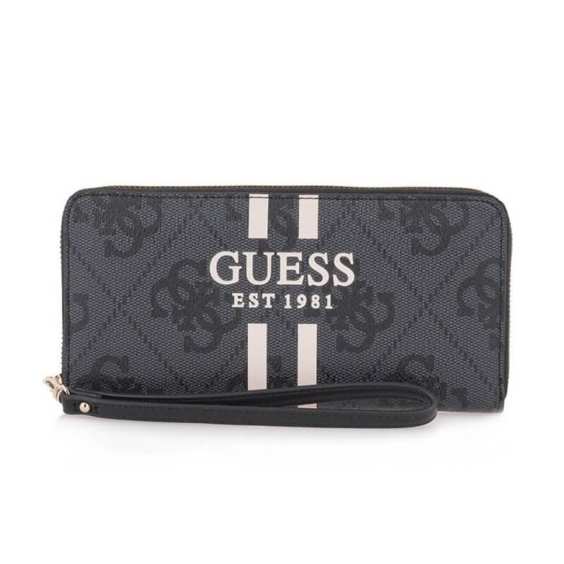 GUESS Laurel II Slg Γυναικείο Πορτοφόλι Γκρί HWOS74591460-COAL LOGO