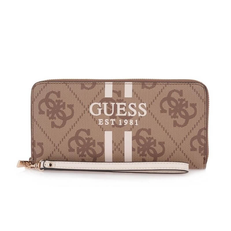 GUESS Laurel II Slg Γυναικείο Πορτοφόλι Μπέζ HWOS74591460-LATTE LOGO