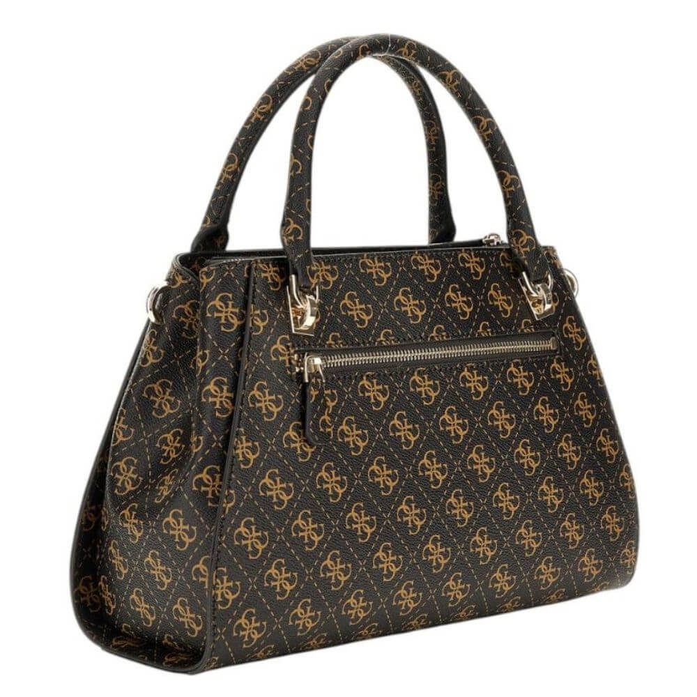 GUESS NOELLE II Γυναικεία Τσάντα Χειρός Καφέ HWQG9672070-BROWN LOGO