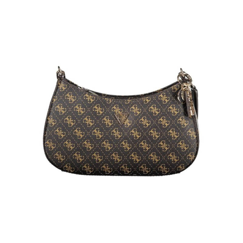 GUESS Noelle Γυναικεία Τσάντα Ώμου Καφέ HWQG9672180-BROWN LOGO