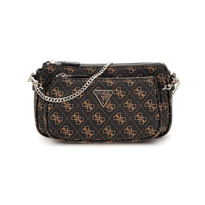 GUESS Noelle Mini Γυναικεία Τσάντα Χιαστί Καφέ HWQG9672710-BNL