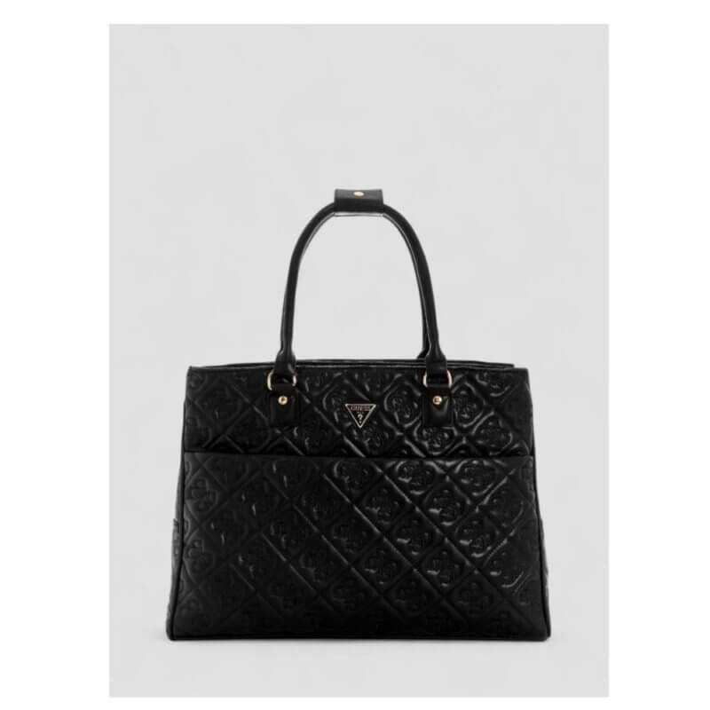 GUESS Adelasia Travel Γυναικεία Τσάντα Shopper Ταξιδίου Μαύρη HWQL96589190-BLACK