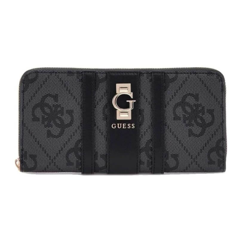 GUESS Erenia Slg Γυναικείο Πορτοφόλι Γκρί HWSO78381460-COAL LOGO