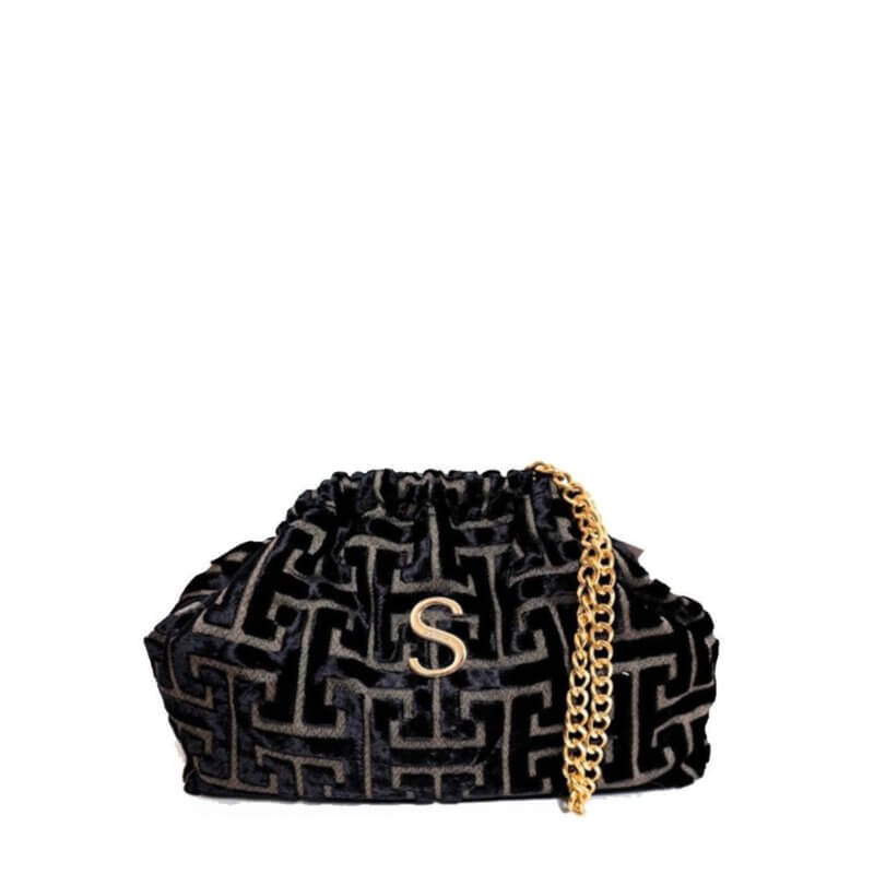 SORENA Andro Large Bucket Bag Γυναικεία Τσάντα Χιαστί Μαύρη