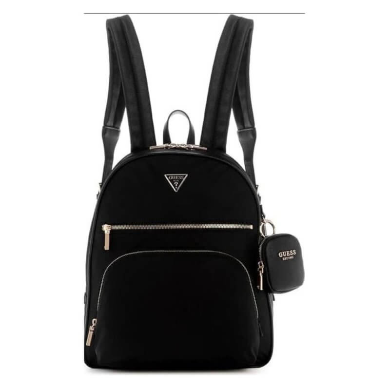 GUESS Power Play II Γυναικεία Υφασμάτινη Τσάντα Πλάτης Μαύρη HWYG7124350-BLA